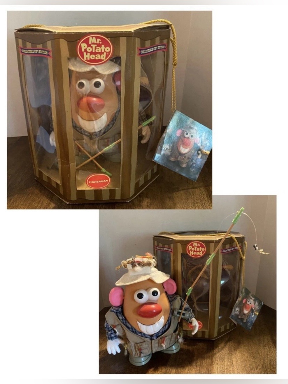 Mr. Potato Head Fisherman
Vintage 1998 Collector's Gift
Edition W/Box Fishing